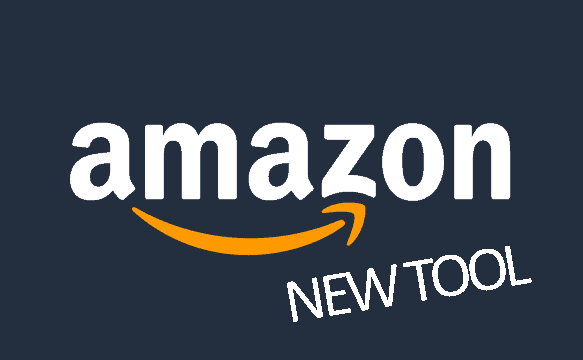 Amazon's logo with the phrase new tool painted over the top, referring to the new buy-now-pay-later option that Amazon are introducing to support Amazon sellers