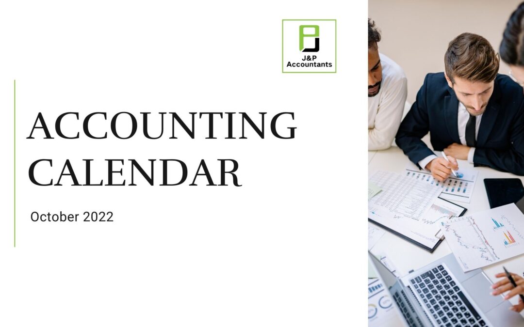 Accounting Calendar for October 2022